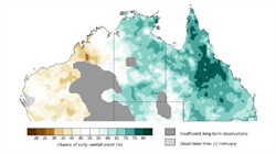 BOM doubles down on major rainfall predictions for northern Australia