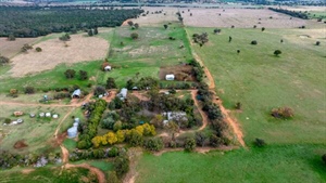 Established farming, grazing country at the foothills of the Warrumbungles