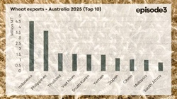 Top exports: while wheat diversifies, barley doubles down on one major buyer