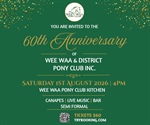 Wee Waa Pony Club 60th Anniversary